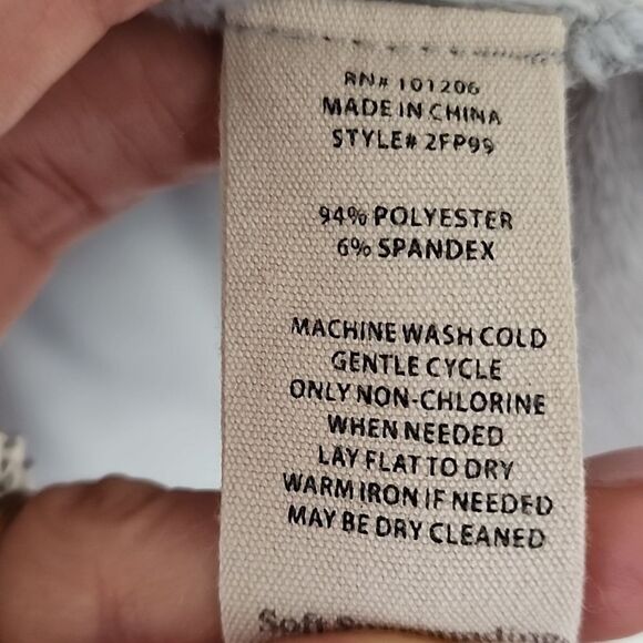 Soft Surroundings Auberon Mini Dress Coziest Zip-Up Tunic Pullover Silver S (12) - Picture 7 of 8